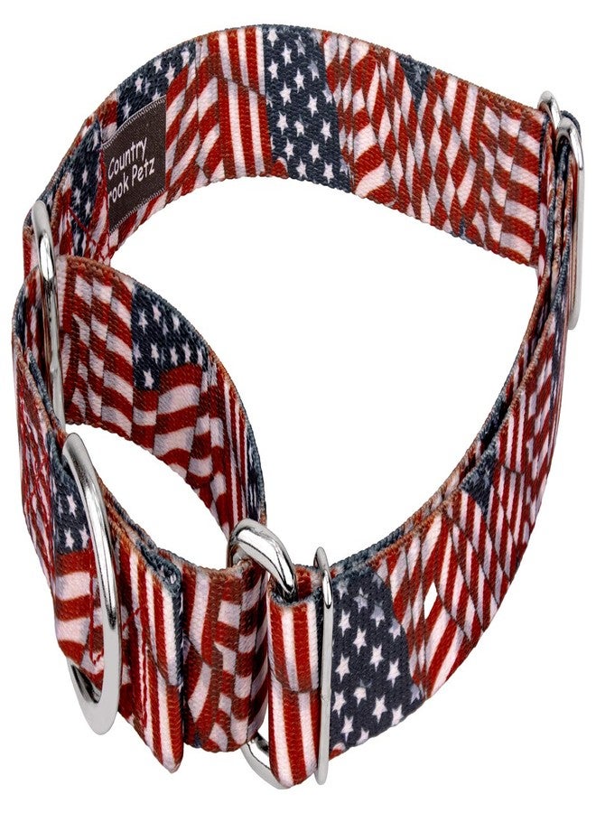 كانتري بروك ديزاين طوق ومقود للكلاب من Country Brook Petz - مجموعة Americana التي تتميز بتصاميم وطنية (1 بوصة، متوسط) - Image 5